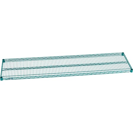 Nexel S1872G Poly-Green Epoxy Wire Shelf 72inW x 18inD S1872GZ